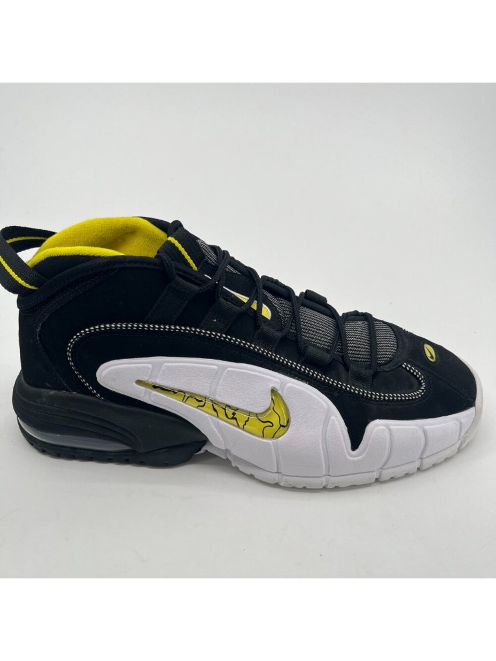 Nike Air Max Penny 1 Mens Size 11 Black White Athletic Basketball Shoes Sneakers